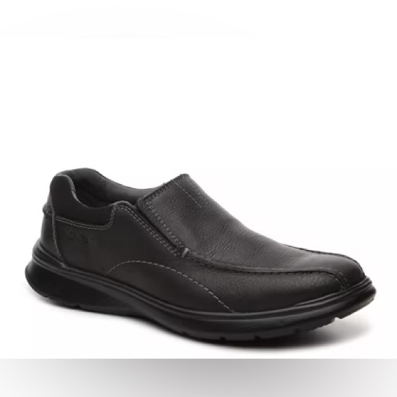 Clarks Cotrell Step Leather Slip-On Loafer Shoes Size 10 in Excellent Condition - Picture 1 of 12